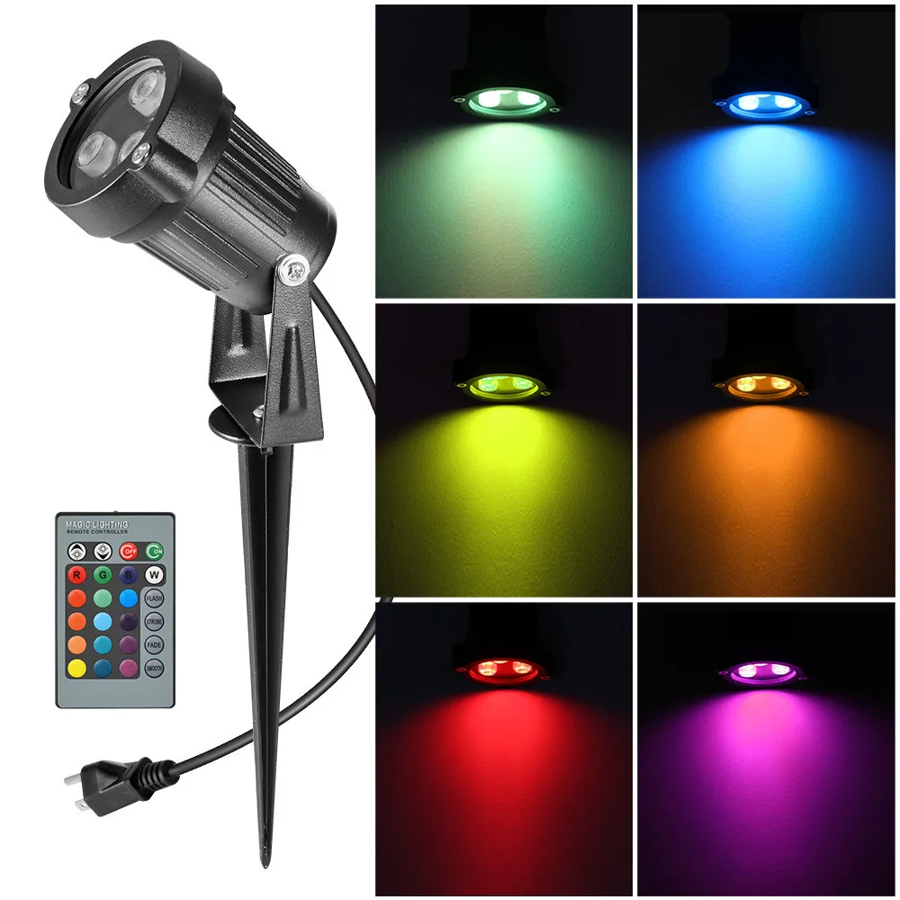 Sharelife Mini 6 Вт RGB светодиодные лампы для газонов садовые Уличные светильники