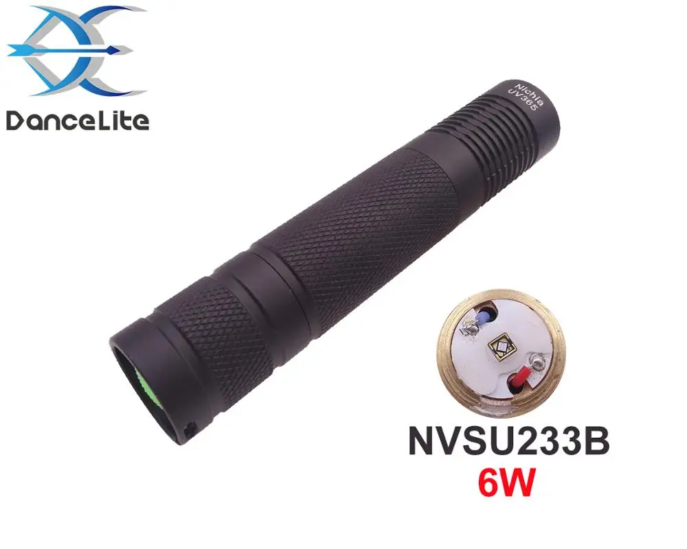 S9 Nichia UV 365nm 6W/3W 1 MODE светодиодный фонарик Фонарь ультрафиолетового для обнаружения