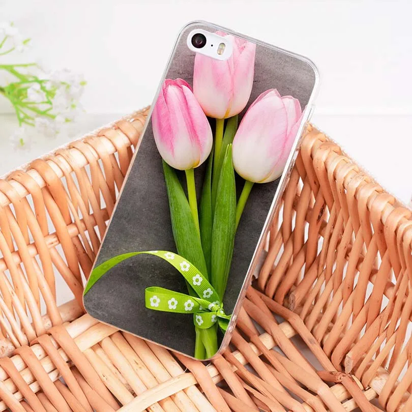 MaiYaCa розовый желтый красный тюльпан цветы Мягкий tpu чехол для телефона iPhone 8 7 6 6S Plus