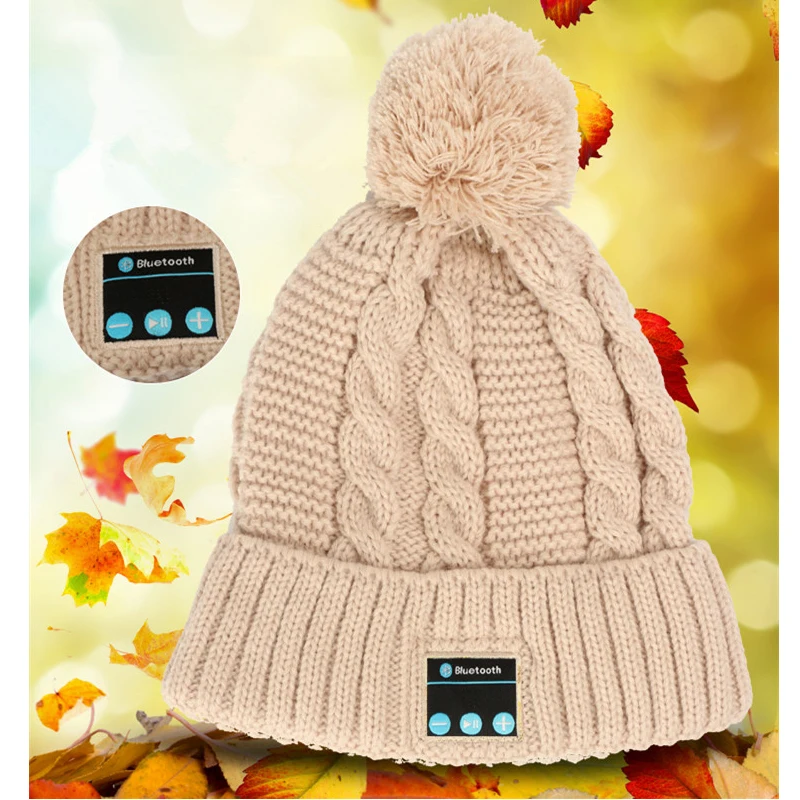 Подарок на Рождество! Новое поступление Bluetooth Шапка бини Кепки вязаная зимняя Magic