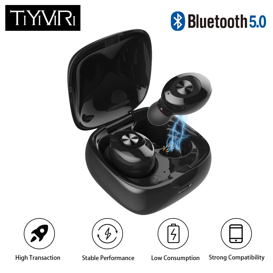 Bluetooth наушники беспроводные с шумоподавлением спортивные музыкальные