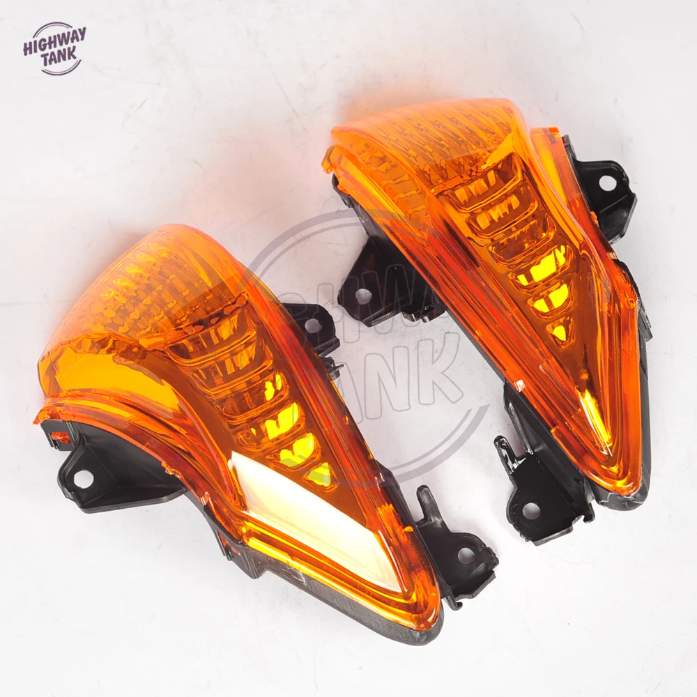 Orange Lens Motorcycle Turn Indicator Signal Winker Case for Kawasaki ER6N ER6F ER6R 2009-2011 |