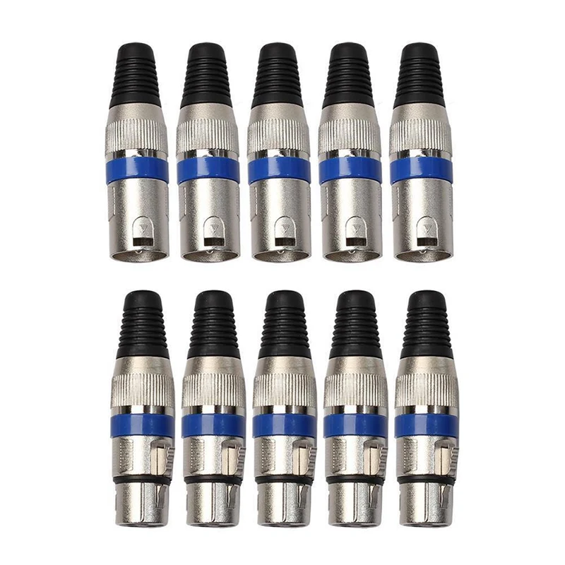 10 шт. XLR 3Pin Мужской и Женский Микрофон Разъем Аудио провод кабель