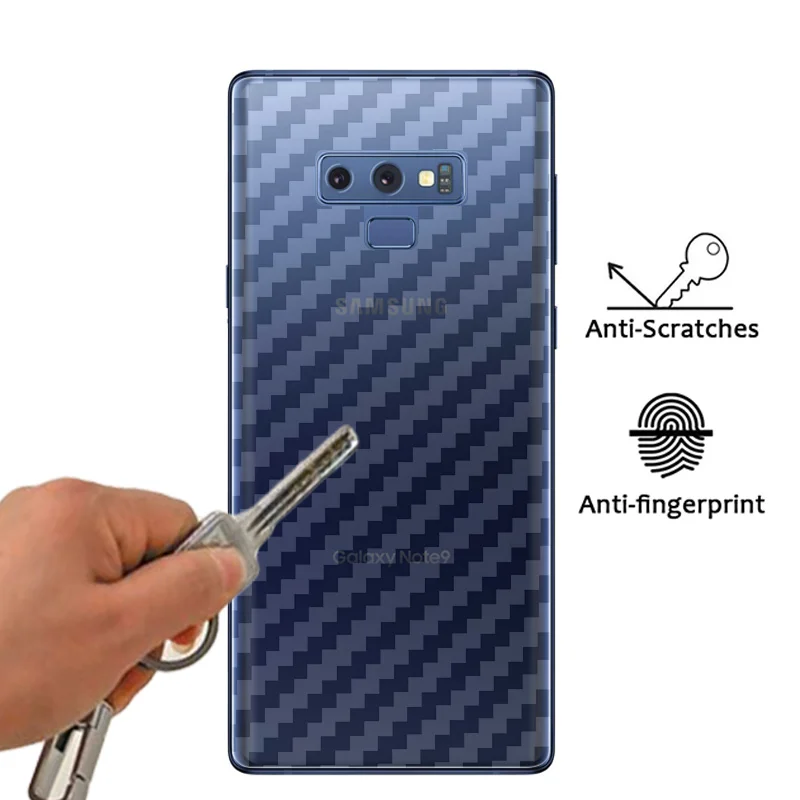 5 шт 3D задняя крышка из углеродного волокна Защитная для Samsung Galaxy Note 10 9 8 s9 + S8