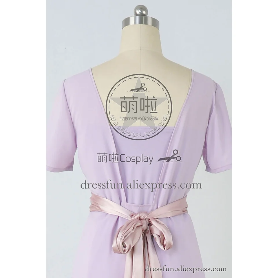 Костюм для косплея Титаник Роза DeWitt Bukater фиолетовое платье плавания униформа