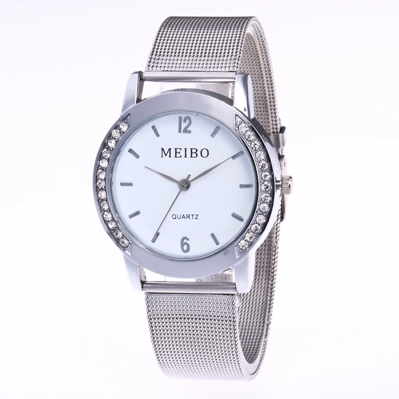 Часы наручные женские кварцевые изысканные водонепроницаемые с кожаным