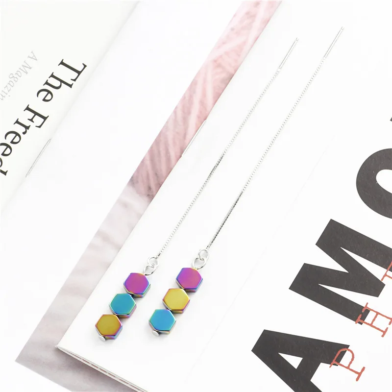 Лазерная глазурованная линия для ушей 100% Стерлинговое Серебро 925 пробы ювелирные