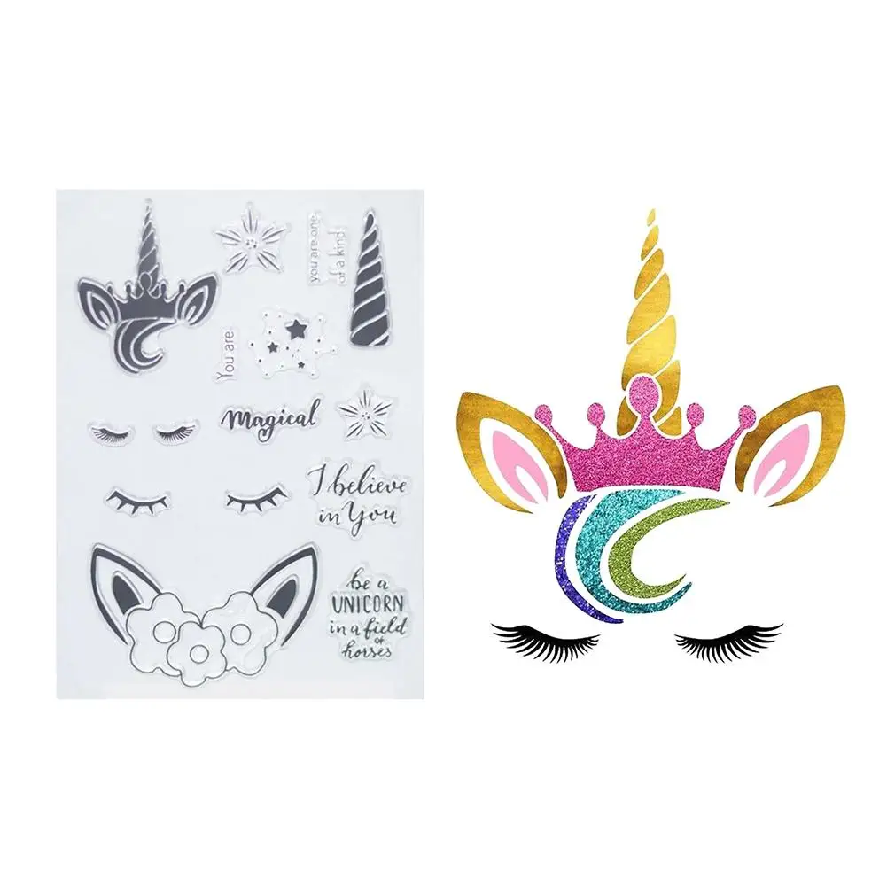 Мультфильм скрапбук прозрачный силиконовый резиновый штамп много ручной работы