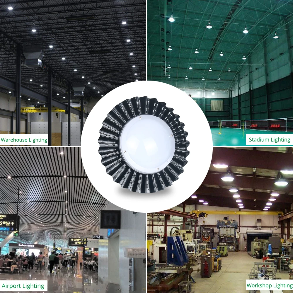 Светодиодный светильник высокого залива UFO IP40 Модернизированный Highbay для цеха 50