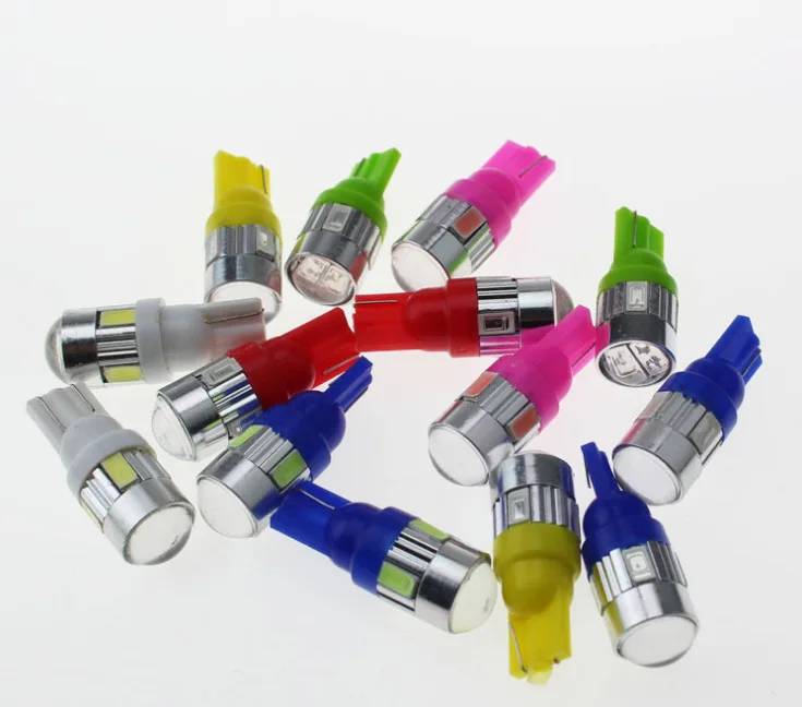 1 шт х T10 5630 6SMD Автомобильный светодиодный Клин боковой светильник лампа 147 184 192 158