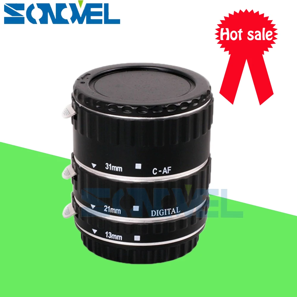 Серебристое металлическое TTL Автофокус AF макро Удлинительное Кольцо для Canon EOS EF S