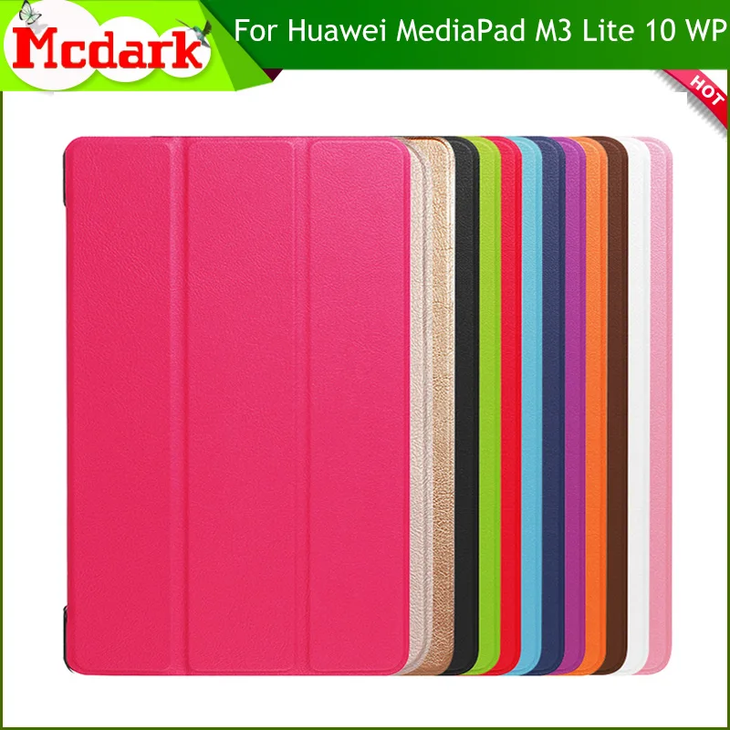 Mcdark Новинка 10 1 дюйма для Huawei MediaPad M3 Lite WP(HDN W09/L09) умный кожаный чехол планшета