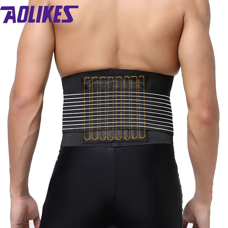Aolikes поддержка поясницы пояс корсет для спины бандаж облегчения боли Корректор