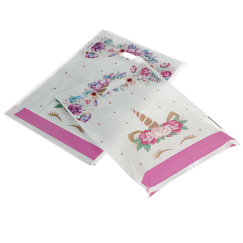 10pcs Kids Favors Unicorn Gift Bag Unicorn Plate Wedding Candy Happy Birthday Party Decoration