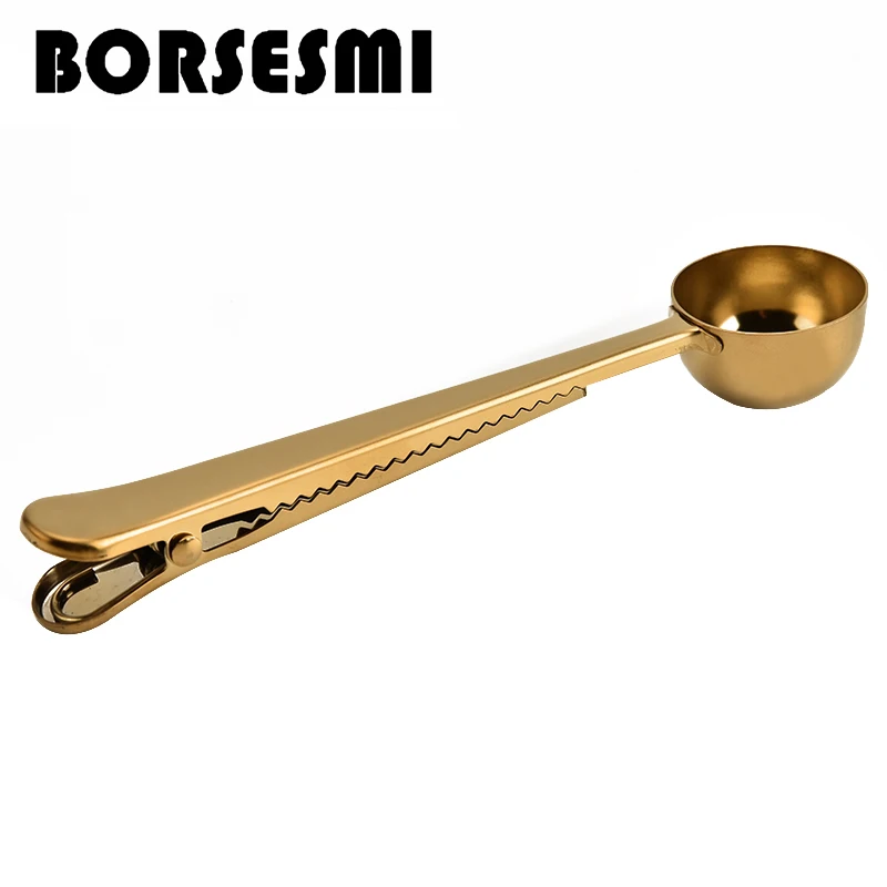 1 шт. Лидер продаж кухонные приспособления Золотая кофейная ложка из нержавеющей
