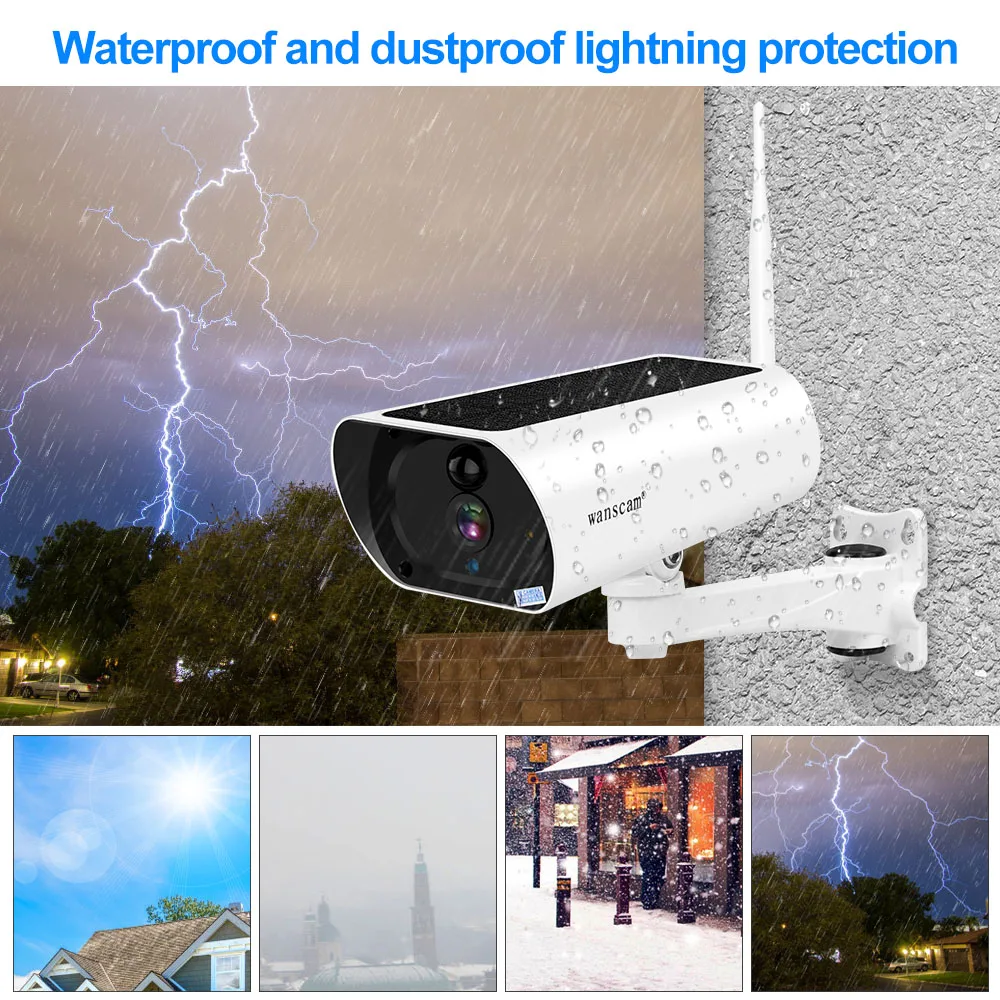 IP Камера Wanscam HD1080P IP66 2 Мп Wi Fi 4 кратный зум|Камеры видеонаблюдения| |