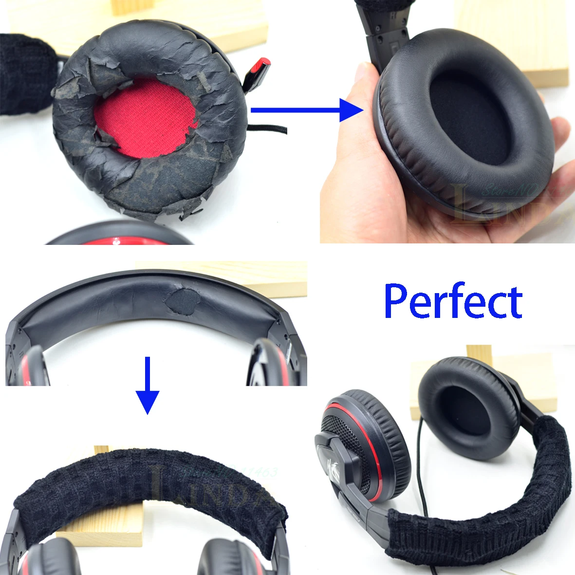 Новые амбушюры подушки для наушников губчатая подушка для ASUS ORION ROG Spitfire USB аудио процессор 7,1 виртуальных наушников