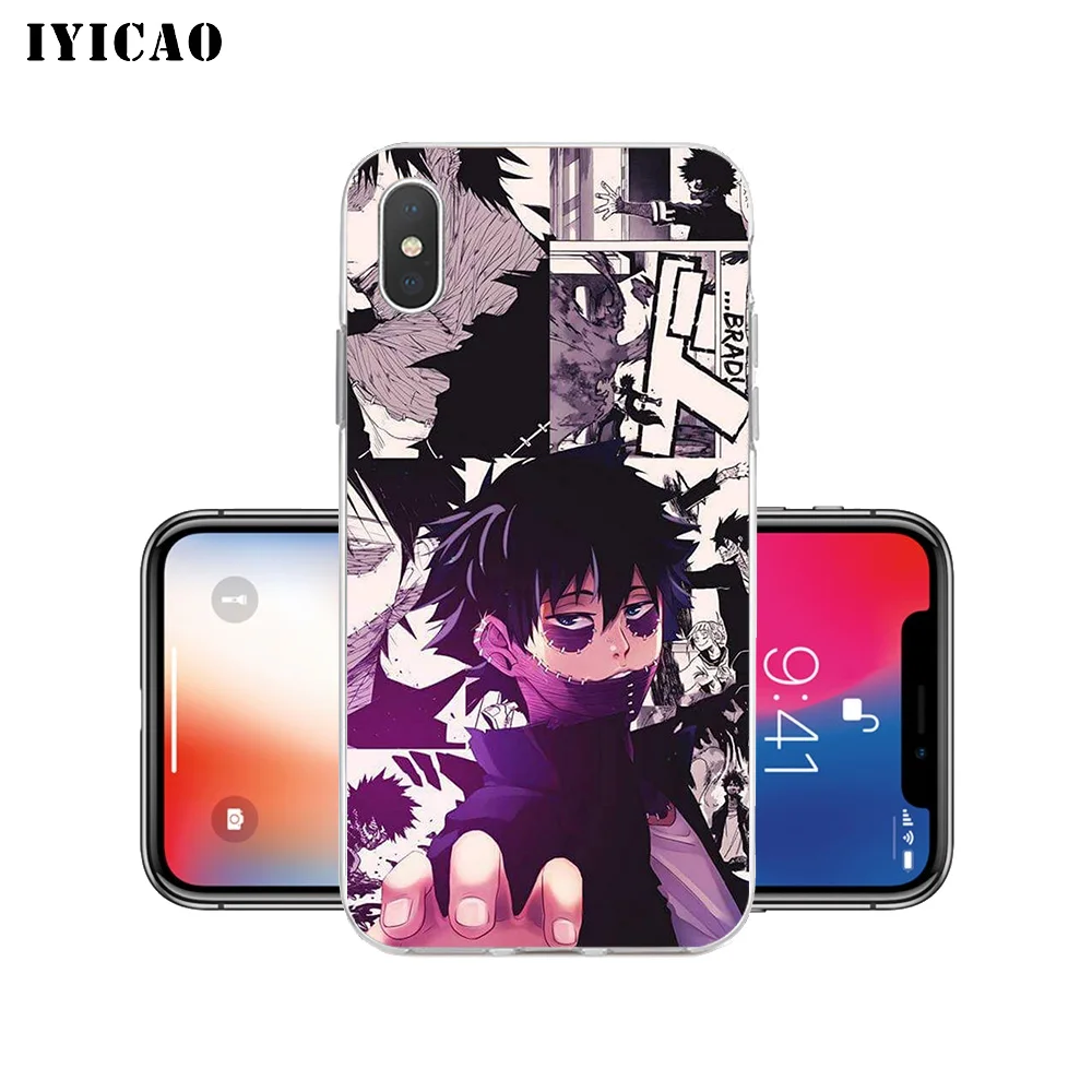 IYICAO аниме My Hero academic Мягкий силиконовый чехол для телефона iPhone X XR XS MAX 6 6s 7 8 Plus 5 5S SE