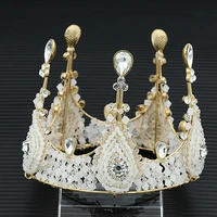 2019 new fashion baroque luxury crystal bridal crown tiaras tiaras for women bride wedding hair accessories