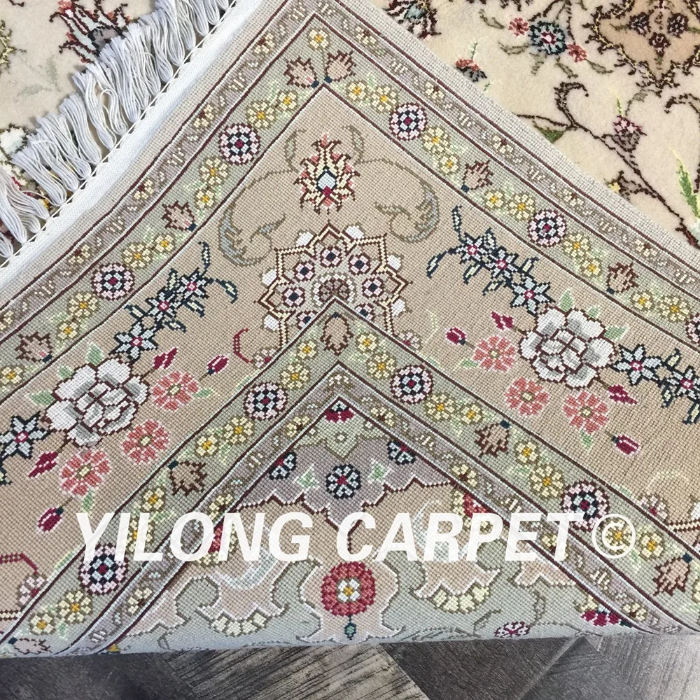 Yilong 4 'x 6' элегантный турецкий ковер с узлом ручной работы Восточное изысканное