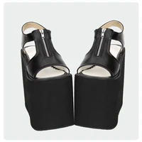 Angelic imprint Gothic Lolita style Women Sandal s New Fashion  PU Leather Lolita Platform shoe Size 35-46 8531
