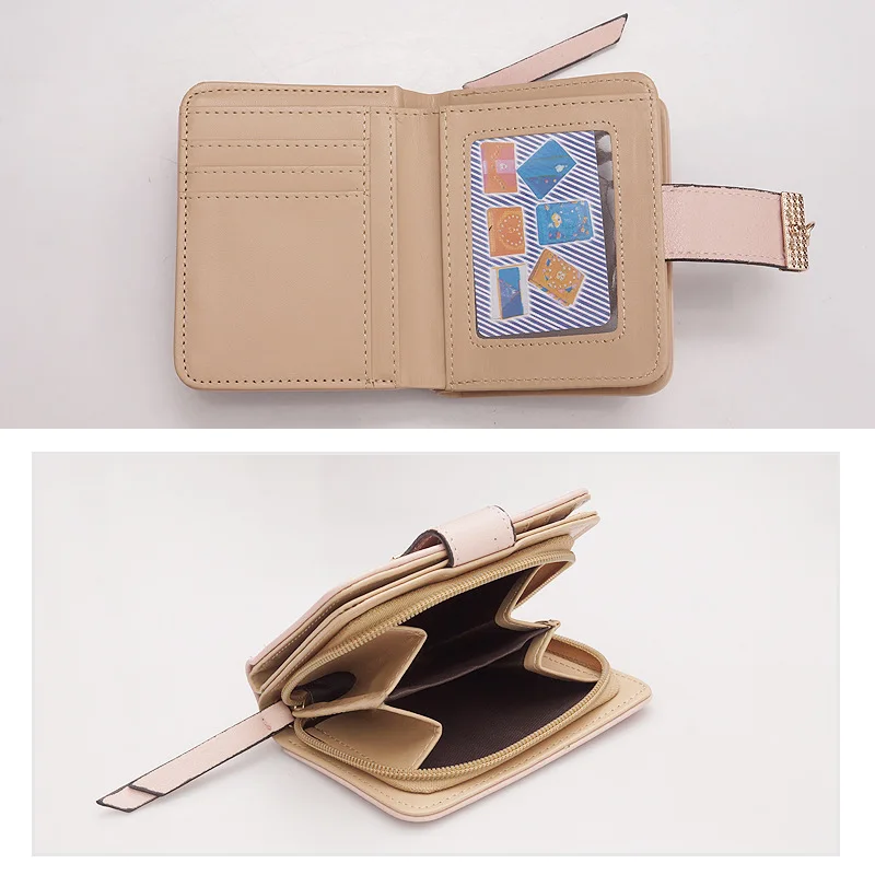 2019 скидка только сегодня кожаный кошелек для женщин розовый маленький Модный