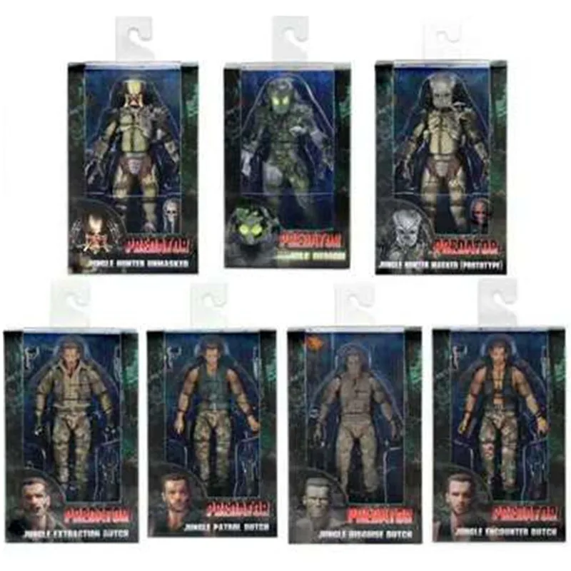 7 стилей NECA Aliens против Predator Серия Jungle Hunter без маски Demon Patrol Dutch великий игрушечный действующий персонаж DZ2442.