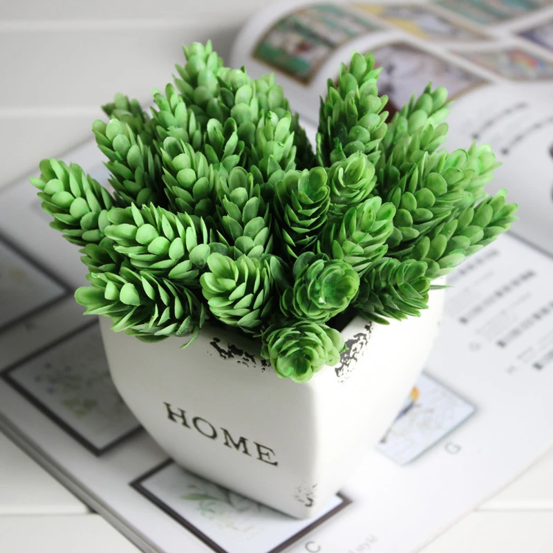 Декор для дома искусственная шелковая зеленая трава 6 шт. букет реквизит