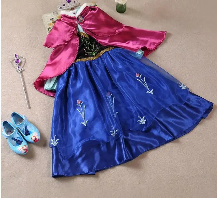 Аниме Анна Эльза платье принцессы для вечеринки подарок на день рождения