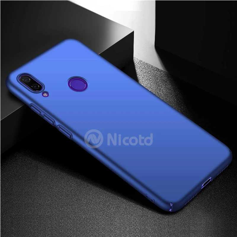 Для Xiaomi Redmi Note 7 задняя крышка тонкий PC классический гладкая кожа матовый чехол для телефона для Xiomi Redmi Note 7 Note7 задняя крышка оболочка