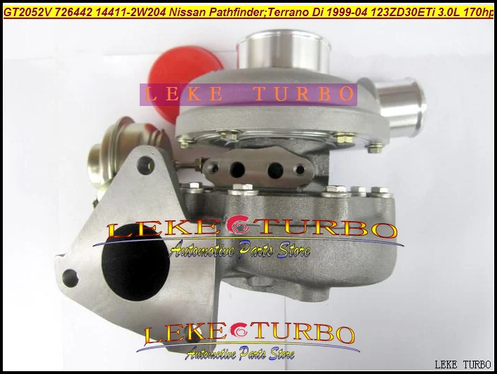 Турбина GT2052V 726442-0004 726442 14411-2W204 14411-2W20A Турбокомпрессор Для NISSAN Pathfinder TERRANO ZD30ETi 3.0L D