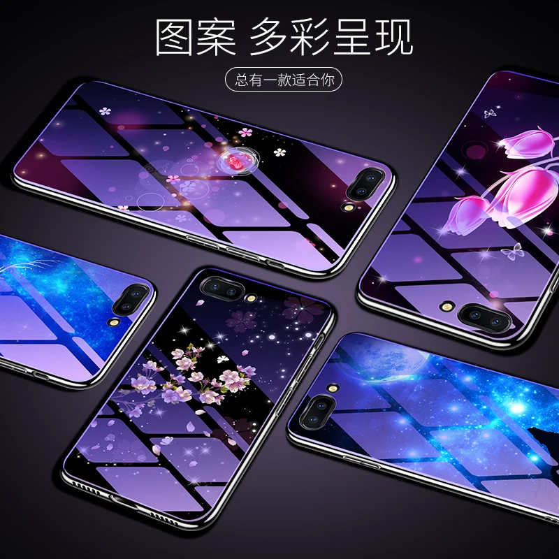 Quality +++For Huawei P20 LITE Phone Case Flora For HUAWEI Temepered Glass Back Covers |