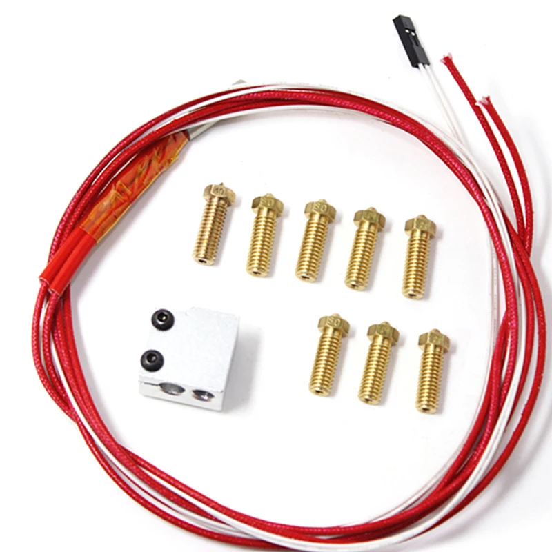 Запчасти для 3D принтера Volcano Hotend набор извержения вулкана нагревательный блок +