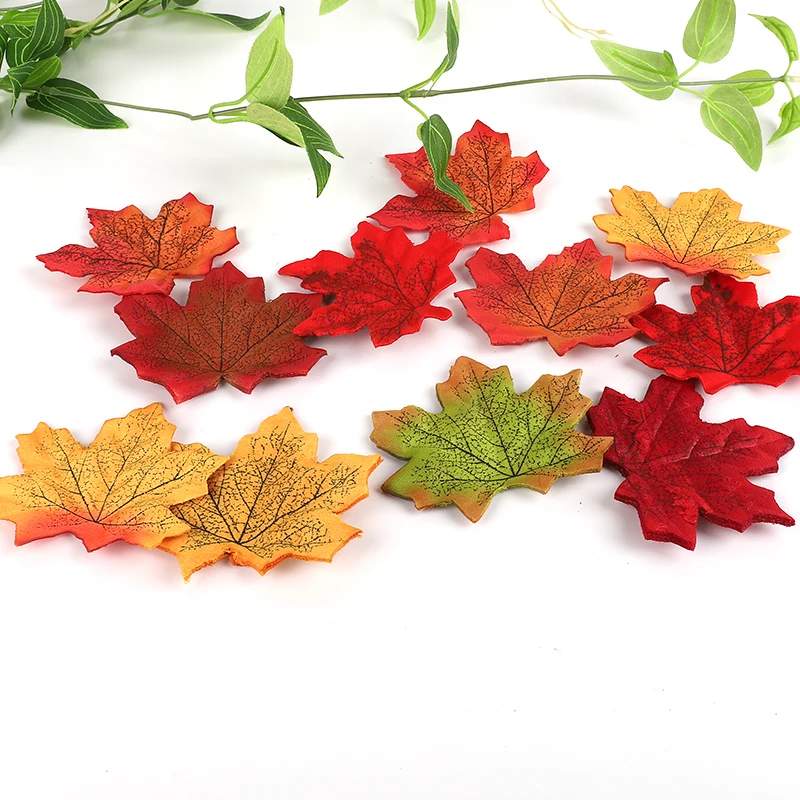 100 шт. кленовые листья из искусственного шелка | Дом и сад