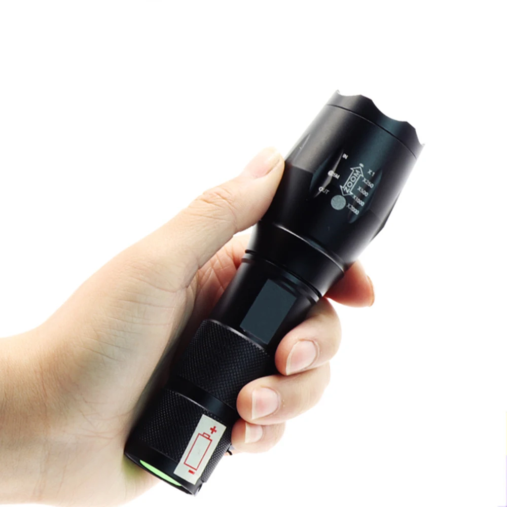 Высокая Выходная мощность 10 Вт двойной светильник s 1000LMs CREE T6 светодиодный фонарь черный светильник 395NM УФ зум светодиодный светильник вспышка 18650 ночная рыбалка Скорпион Охота