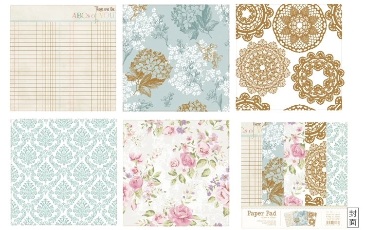 Lovely Series Material Paper Set for Scrapbooking DIY Projects/Photo Album/Card Making Crafts | Дом и сад