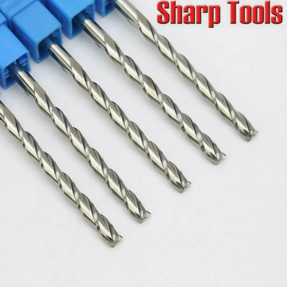 Концевые фрезы из карбида вольфрама для древесины 4 мм 3 канавки 10 шт. |
