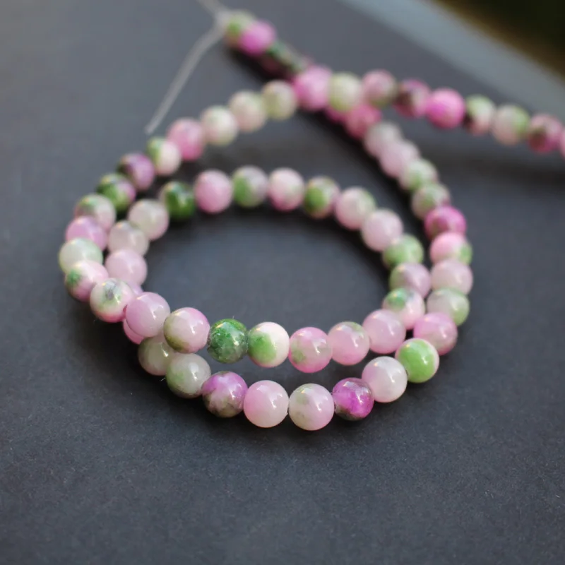 Бусины Из Камня диаметром 6 мм и 8 для изготовления ювелирных изделий|stone beads|beads for