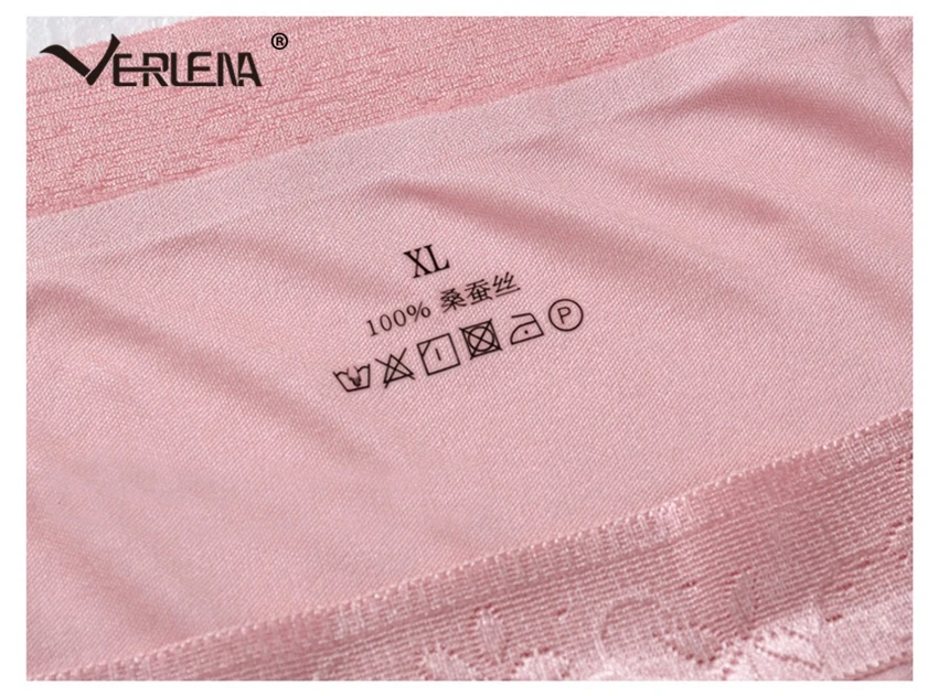 Verlena 2019 размера плюс XL 100% трусики из натурального шелка розовое нижнее белье