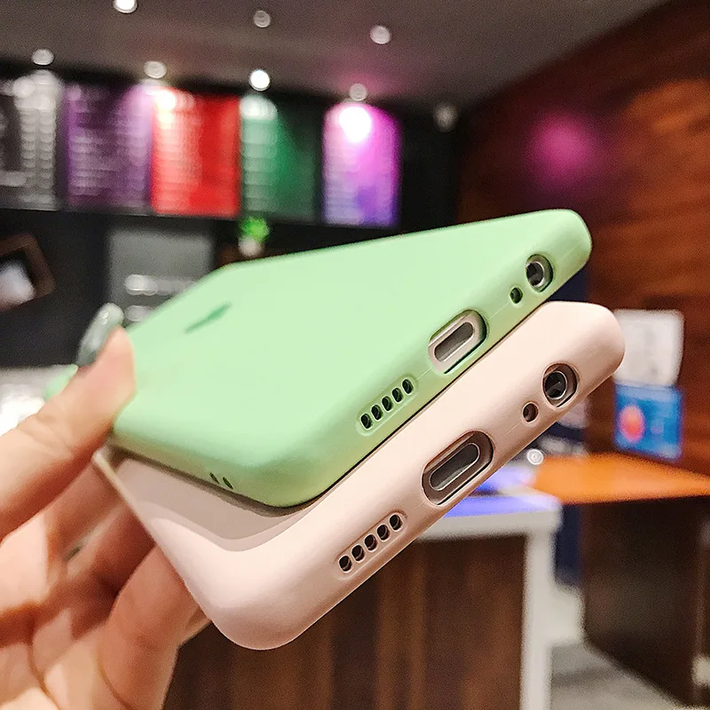 Чехол из микрофибры с жидким силиконовым покрытием для телефона Huawei P20 P30 PRO Mate20 Pro