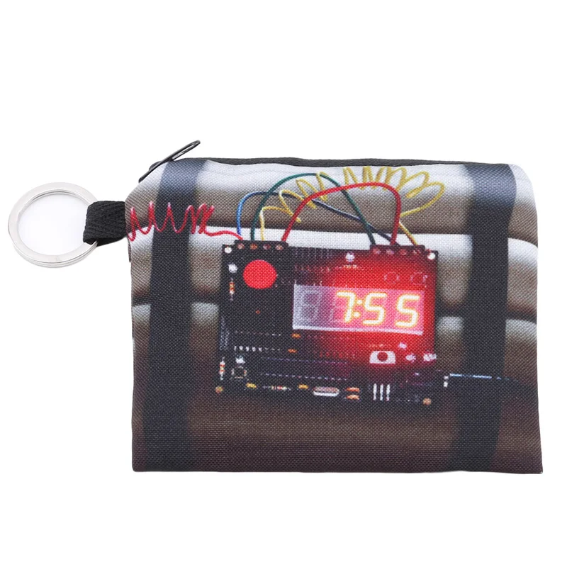 Женский мини кошелек с квадратной монетницей 3D принтом Porte Monnaie Femme милый