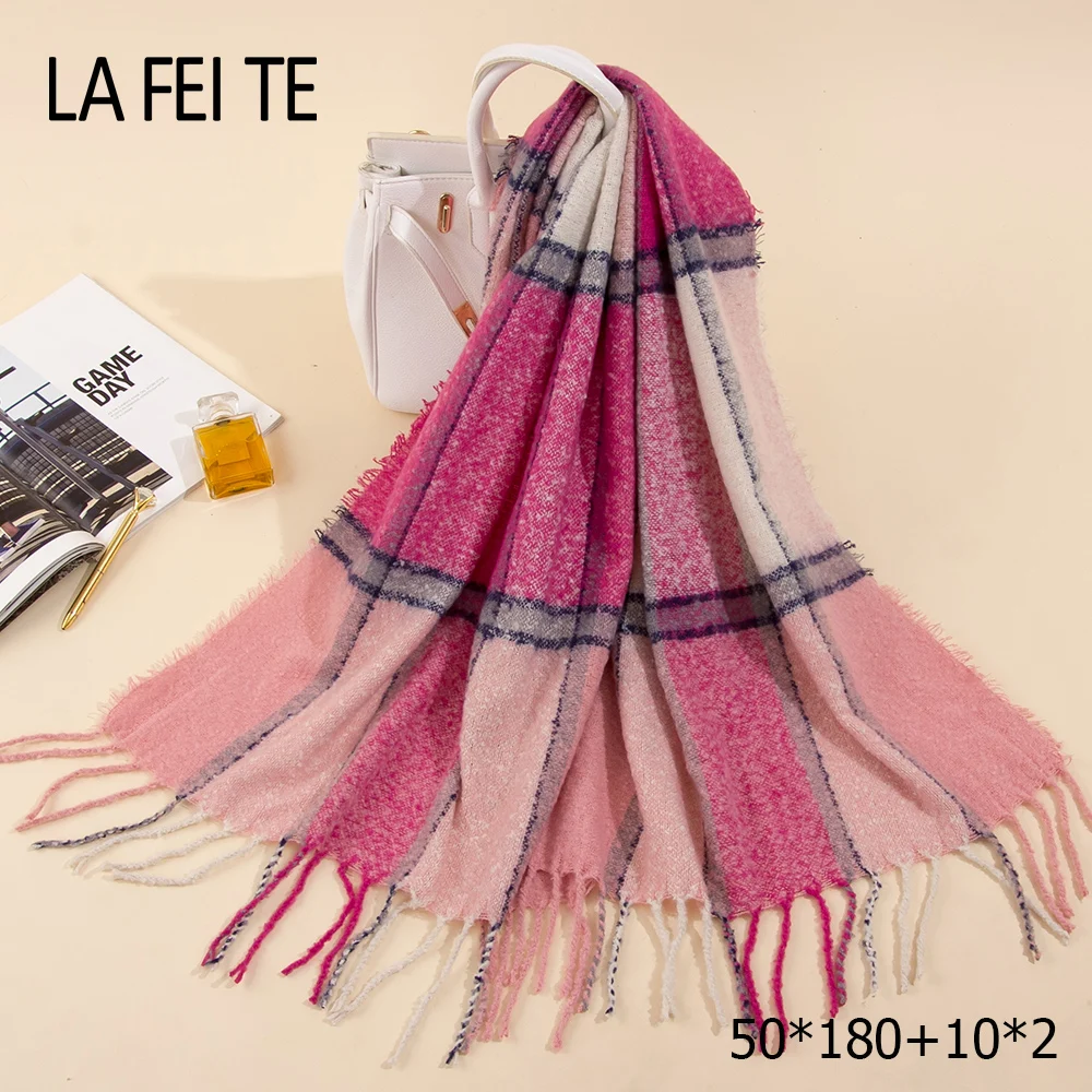 Длинное одеяло кашемировый шарф Женские палантины шаль платок женский шейный