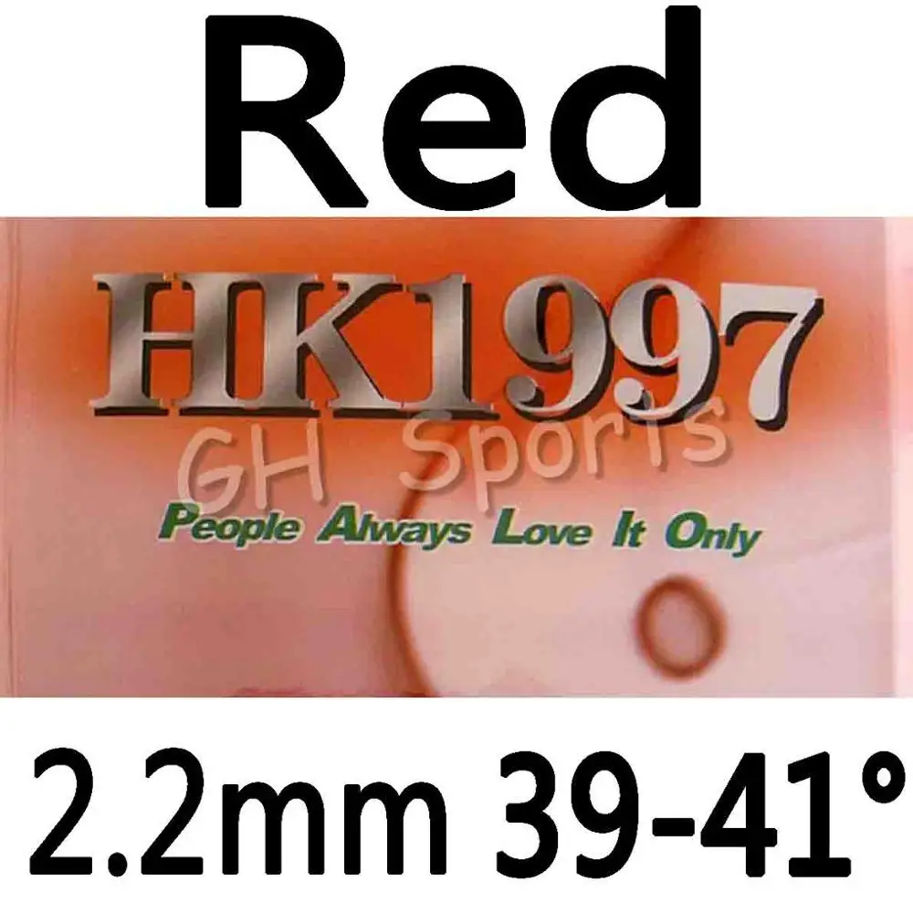 red 2.2mm 39-41 Palio HK1997 GOLD Sticky и HK1997 Biotech Pips из резины для настольного тенниса - Цвет: red 2.2mm 39-41