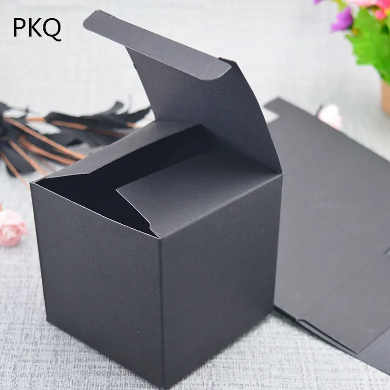 8*8*8 см коробка конфет из крафт бумаги квадратной формы подарочная для свадьбы