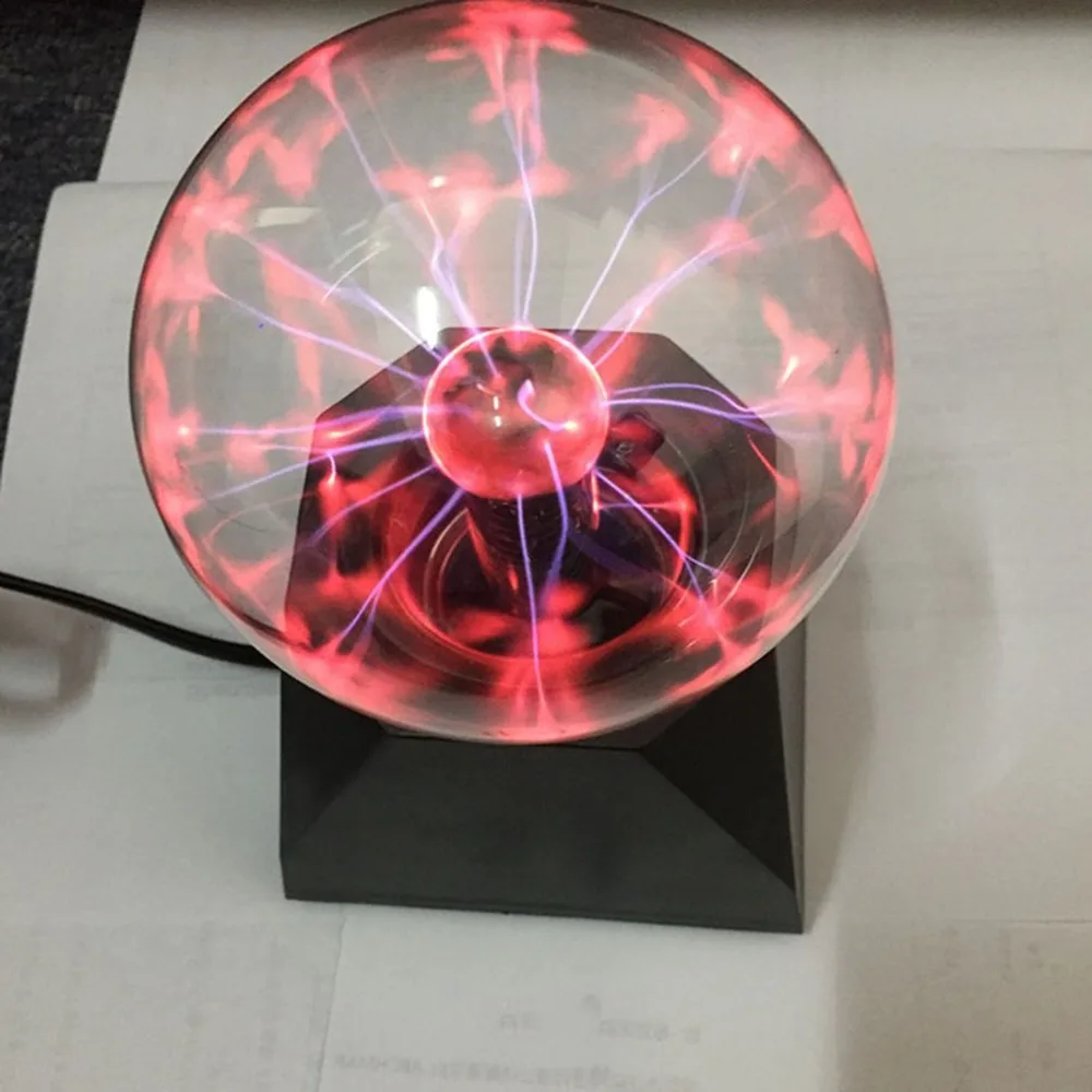 Magic Crystal Globe Desktop Light USB Plasma Ball Sphere Lightning Lamp Transparent Home Party Night 4 inch 5 | Лампы и освещение