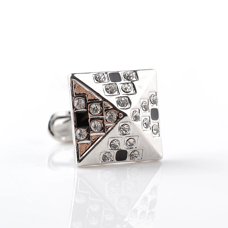 Египетские пирамиды запонки для мужчин квадратном каблуке обувь с украшением в