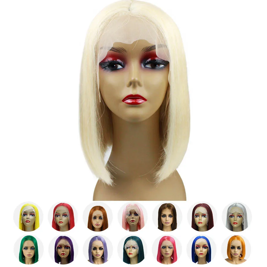 Maxglam короткие синтетические волосы на кружеве человеческие Искусственные парики