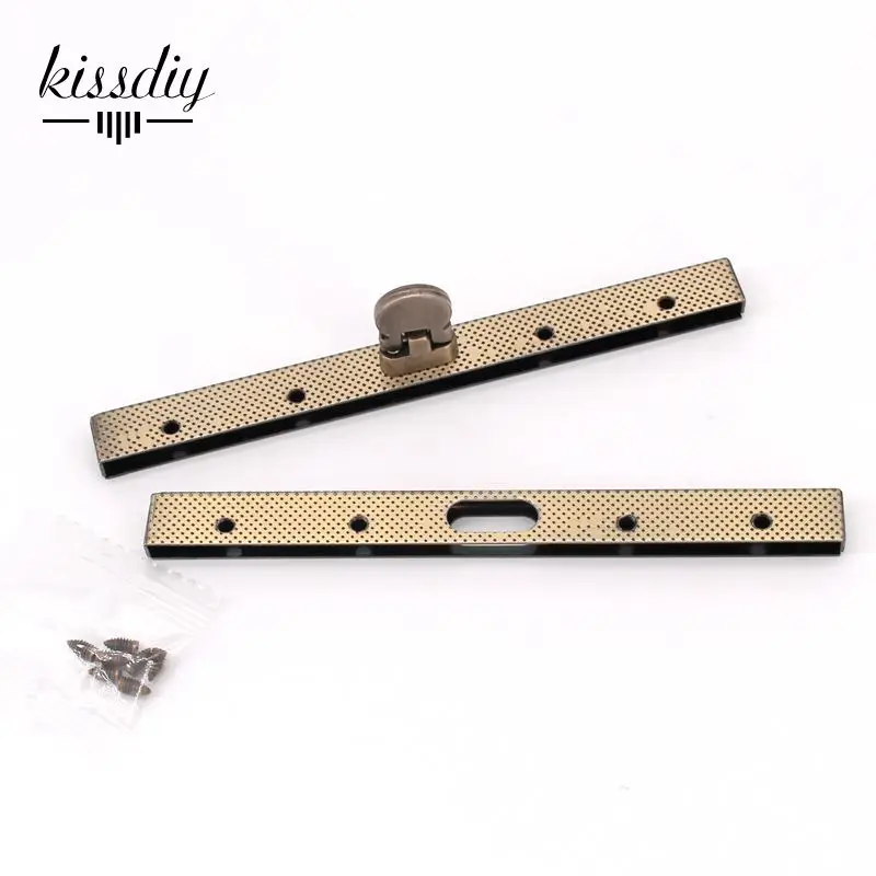 KISSDIY 10pcs 11.4 CM Embossed fihished DIY Metal Purse frame Handle for Bag sewing,antique Bronze Silver and Gun Black color