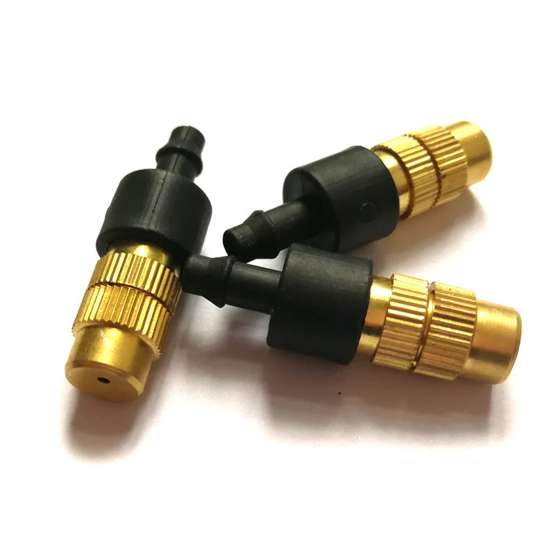 Горячая 5 шт. медная насадка для полива Регулируемая распыление капельного сада