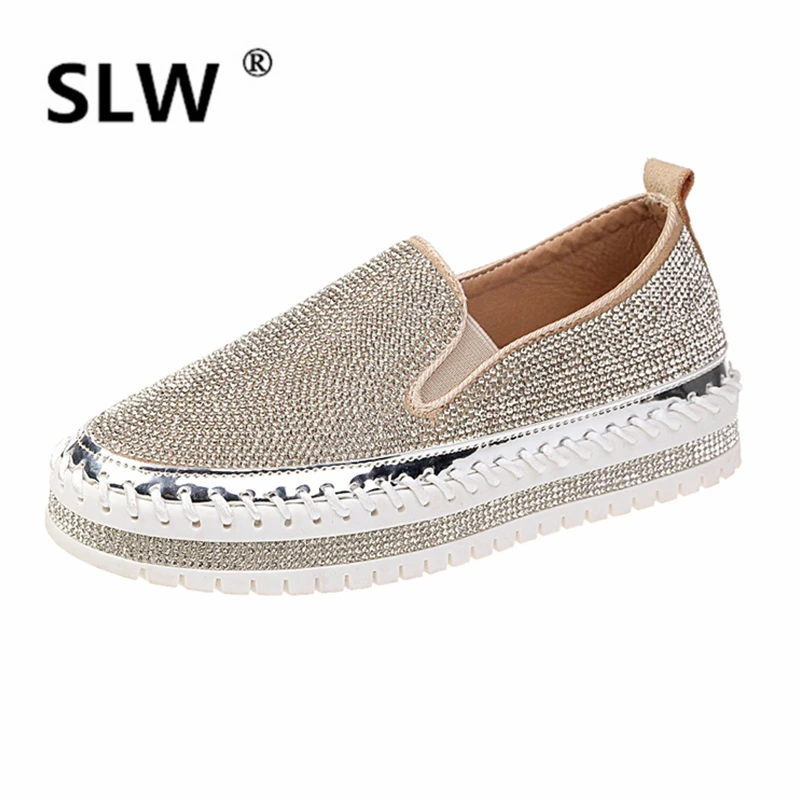 Женские лоферы из ПУ кожи на шнуровке без шнуровки повседневные резиновой